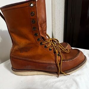 Red Wing Shoes Tan Leather Boots